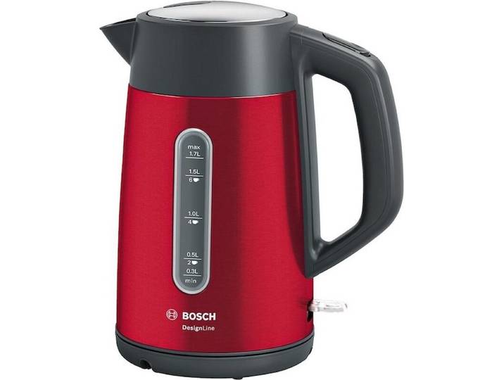 Bosch TWK4P434 DesignLine - Elektrische waterkoker - rood-zwart