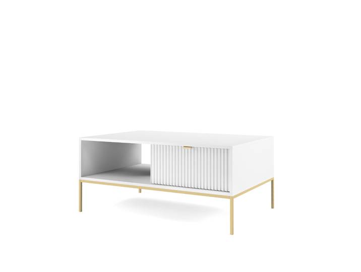 Masseno Couchtisch STELLARE 104 cm Weiß