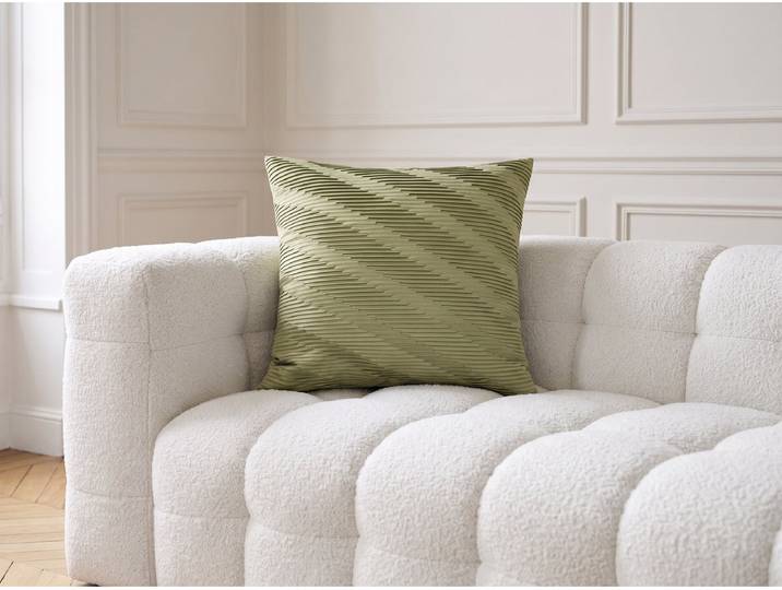 Coussin drapé velours BOYLE