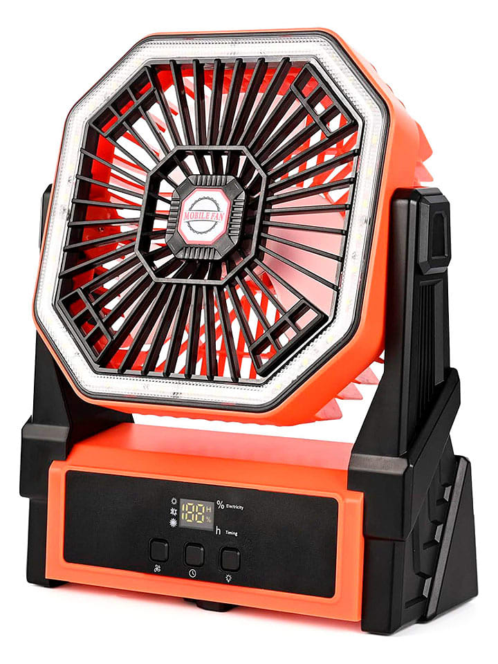 DAM Ventilator "A18" in Orange/ Schwarz - (B)22 x (H)27 x (T)8,5 cm - onesize