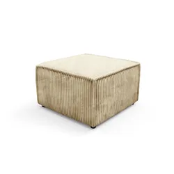 POLSTERHOCKER TESSO Modern Sitzhocker, Fußhocker Beige