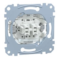 Rollladentaster-Einsatz einpolig 10 Ampere 250 Volt Wechselstrom MEG3755-0000 weiß, Retail