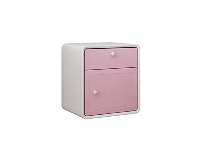 YCCHAH Bett mit Stauraum Nordisch minimalistischer Nachttisch Schließfach Schlafzimmer Kleiner Doppelschublade Locker Rack Wohnzimmer Desktop(C)