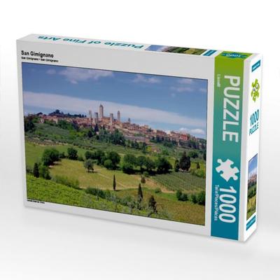 CALVENDO Puzzle San Gimignano | 1000 Teile Lege-Größe 64x48cm Foto-Puzzle für glückliche Stunden