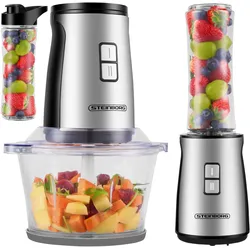 Steinborg Zerkleinerer 2in1 mit To Go Becher 2 Stufen 500W
