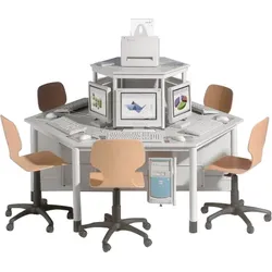 Computerinsel mit 6 Arbeitsplätzen