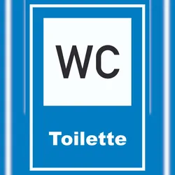 HB-Druck Toilette Schild A6 (105x148mm)