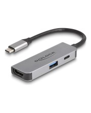 Delock USB Type-C Adapter zu HDMI 4K 60 Hz mit Typ-A und PD 95 (61063)