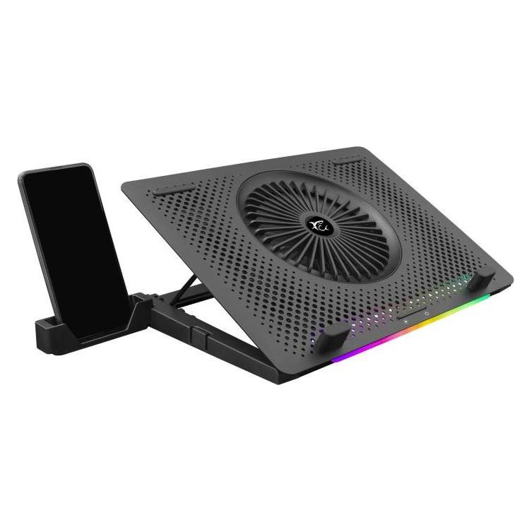 White Shark Cooling stand for laptop Ice Master, up to 15.6 ", 5 fans, RGB lighting (ICE-MASTER)