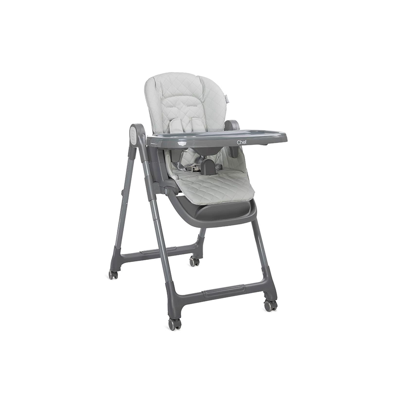 Lorelli Kinderhochstuhl Chef 3 in 1 klappbar Kinderstuhl Booster-Sitz Fußstütze grau