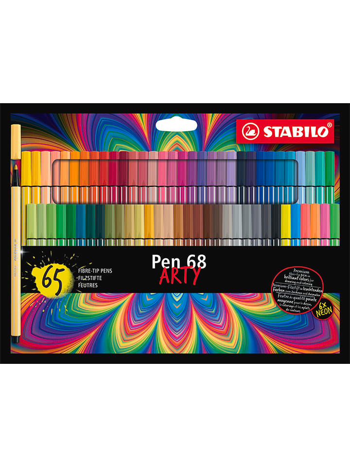 STABILO Filzschreiber "Pen 68 Arty" - 65 Stück - onesize