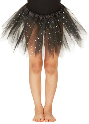 Kinder-Tutu, schwarz-glitter