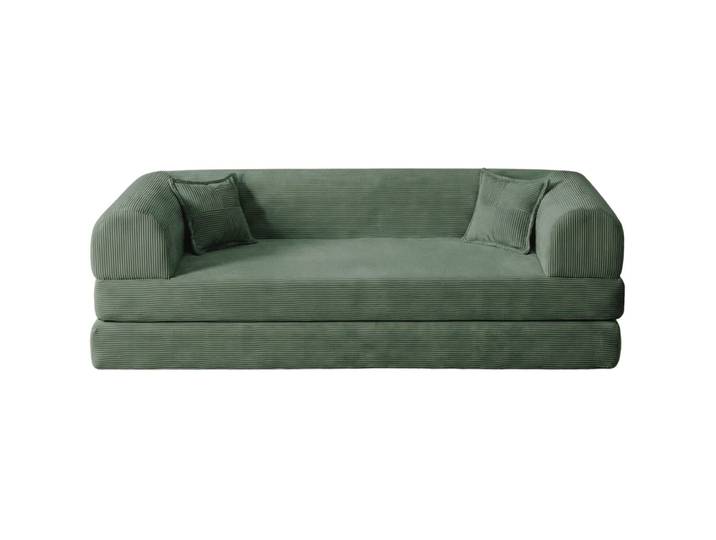 Bettsofa Legom Eco Grün Gerippter Plüschstoff B 190 T 90 cm - Bettsofa