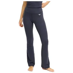 Roxy, Damen, Funktionsunterhose, „Heart Into It“ Boot-Leggings Anthrazit (S), Schwarz