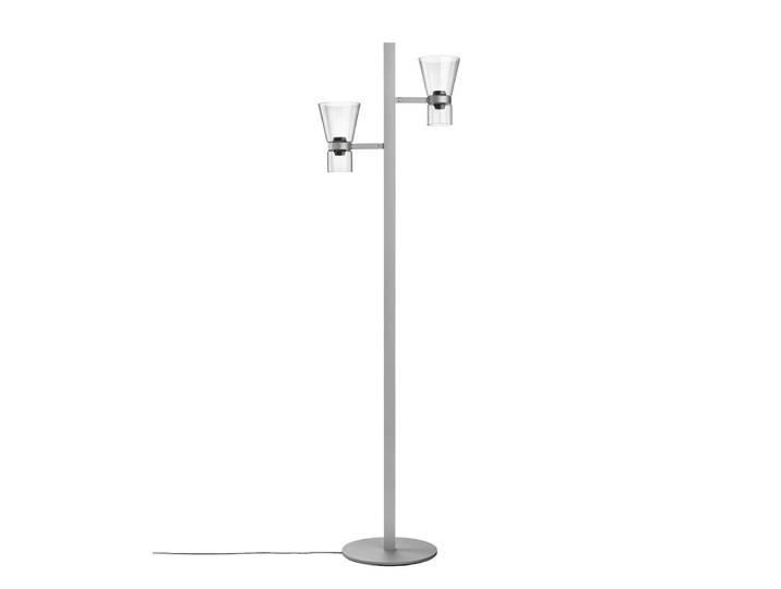 FLOS lampadaire NOCTURNE FLOOR 2 CONE (Silver - Verre soufflé / Aluminium)