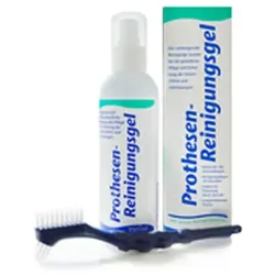 K+K Prothesenreinigungsgel+Reinigungsbürste