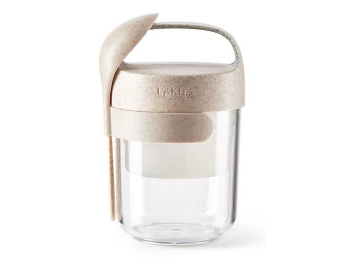Lékué Jar To Go Organic, 400ml Ø9.2x14.8cmJar To Go 400ml Organic - Farbe: beige - Material: Tritan - 287