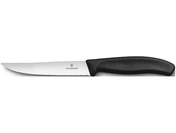 Victorinox Steak- und Pizzamesser Gourmet Schwarz 12cm