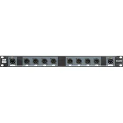 Showgear DS-24M/5 DMX Rack Split 8x 5-pin male XLR auf 2x female RJ45 Konverter (4 Universen pro CAT Kabel)