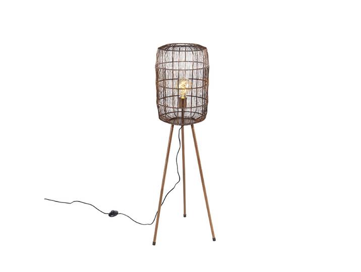 Lampadaire moderne trépied cuivre - Redo