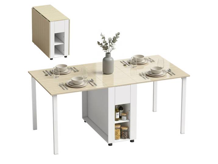ComfortXL Esstisch De-16556 Weiß, 85x73x168.2 cm, Esszimmer, Esstische