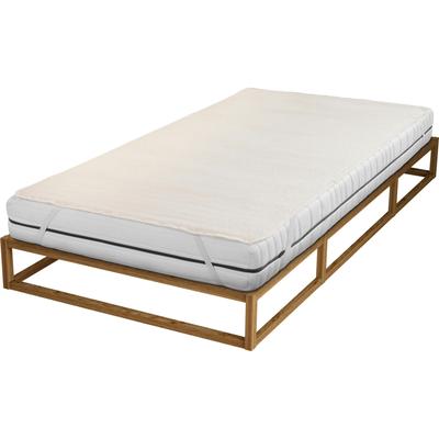 Matratzenauflage "Molton-Matratzenauflage", beige (natur), L:200cm, Bezug: 100% Baumwolle, BIBERNA SLEEP & PROTECT, Matratzenzubehör