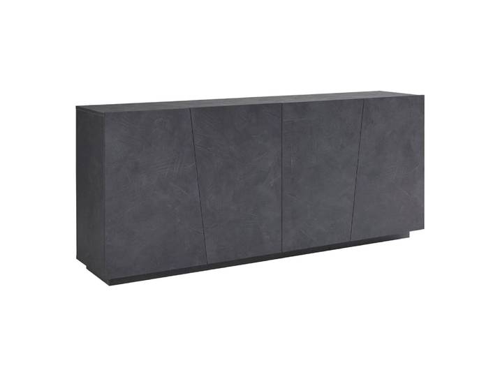 Buffet effet bois ardoise 200x43 cm