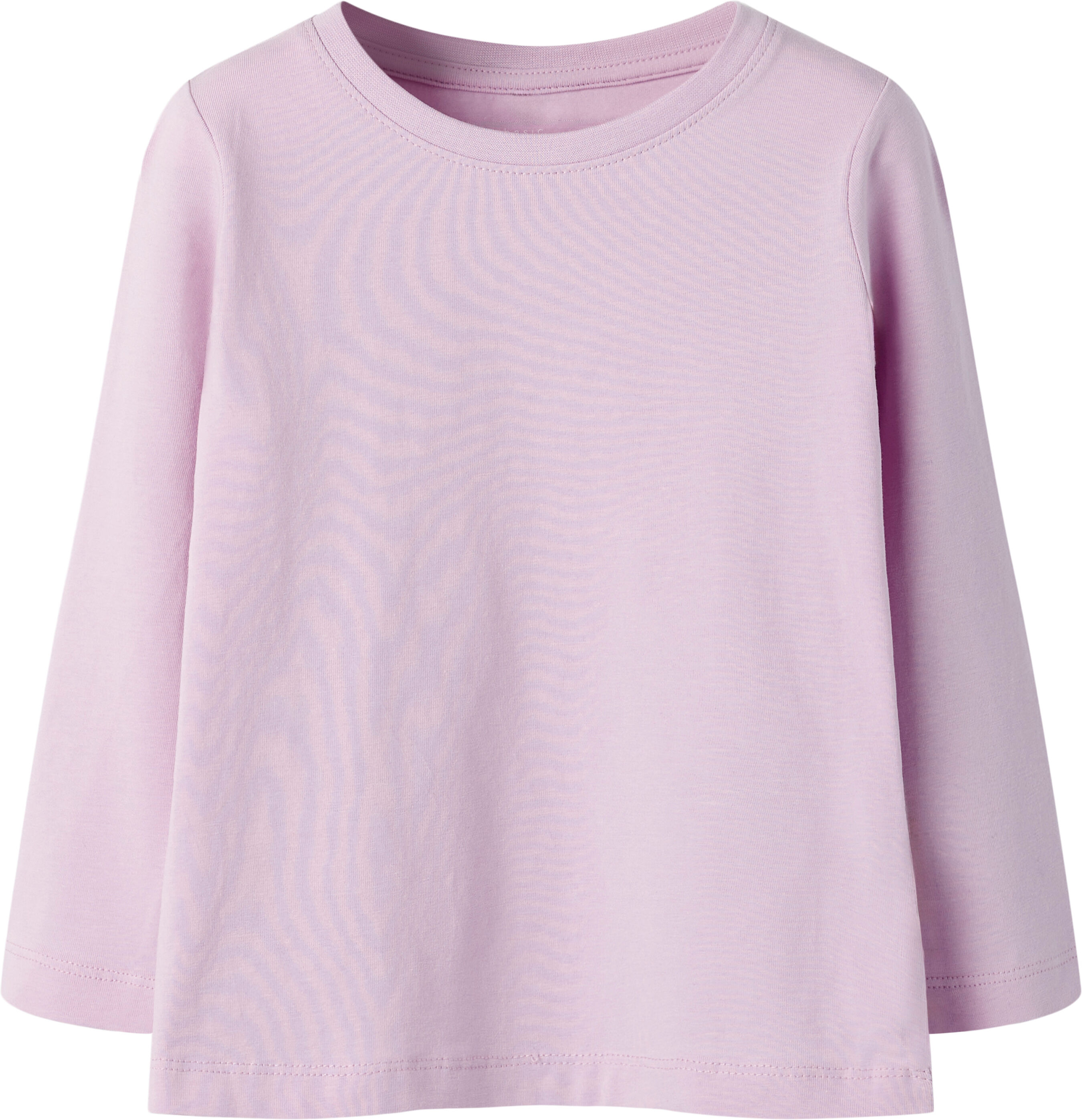 Langarmshirt NAME IT "NMFVIBBI LS TOP NOOS", Mädchen, Gr. 92, rosa (winsome orchid), Jersey, Obermaterial: 95% Baumwolle, 5% Elasthan, unifarben, normal hüftlang, Rundhals, Shirts Langarmshirt