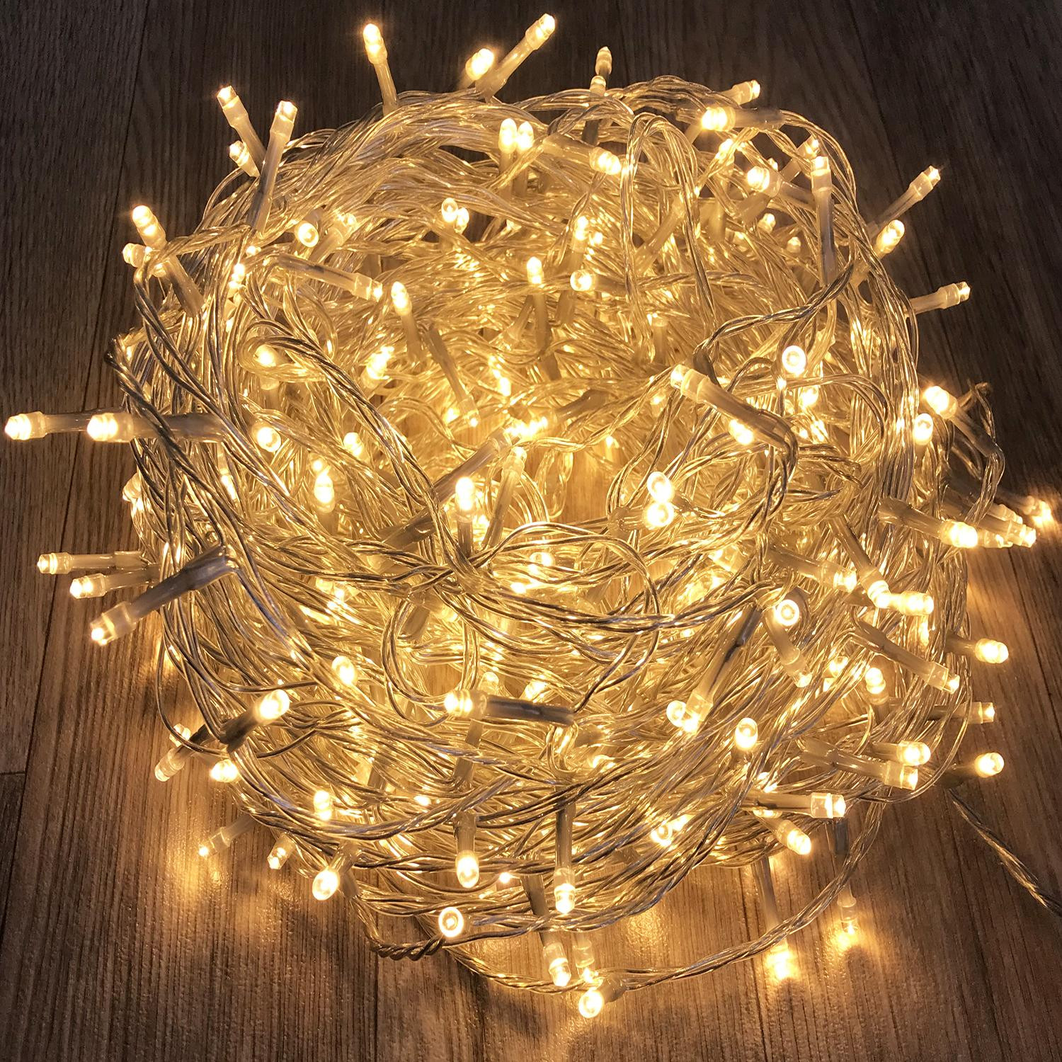Mojawo LED-lichtketting met 300 warmwitte lampjes