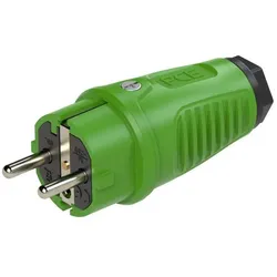 PCE 0522-us Taurus2 Vollgummi-Stecker 2SL IP54 (grün/schwarz) 0522us