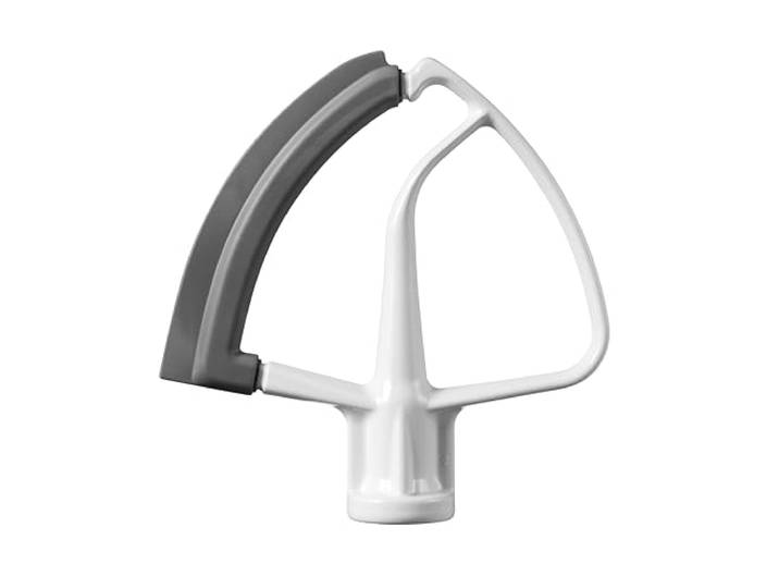 KitchenAid Batteur Flex Edge pour Robots 4.3L & 4.7L à Tête Inclinable\, Métal Revêtu avec Bord Silicone Flexible\, Accessoire Racleur