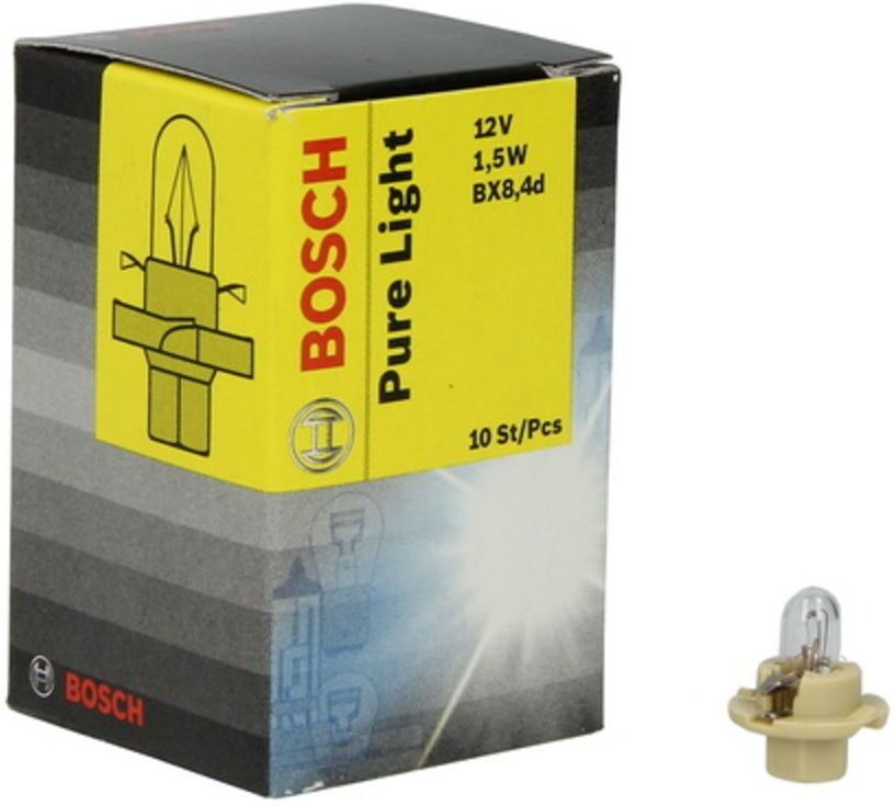 Bosch Lampada secondaria PBX4 Pure Light 12V, 1,5W, 10 Pezzo