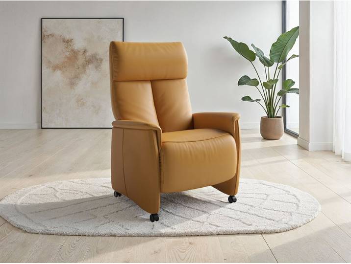 sit&more TV-Sessel Cremona mit Kopfteilverstellung, weitere Funktionen, Ergonomie M: manuelle Fußstütze & Rückenlehne