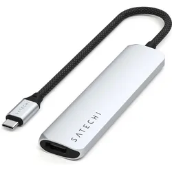 Satechi ST-P6SK (USB-C, 6 Ports), Dockingstation + USB Hub, Schwarz