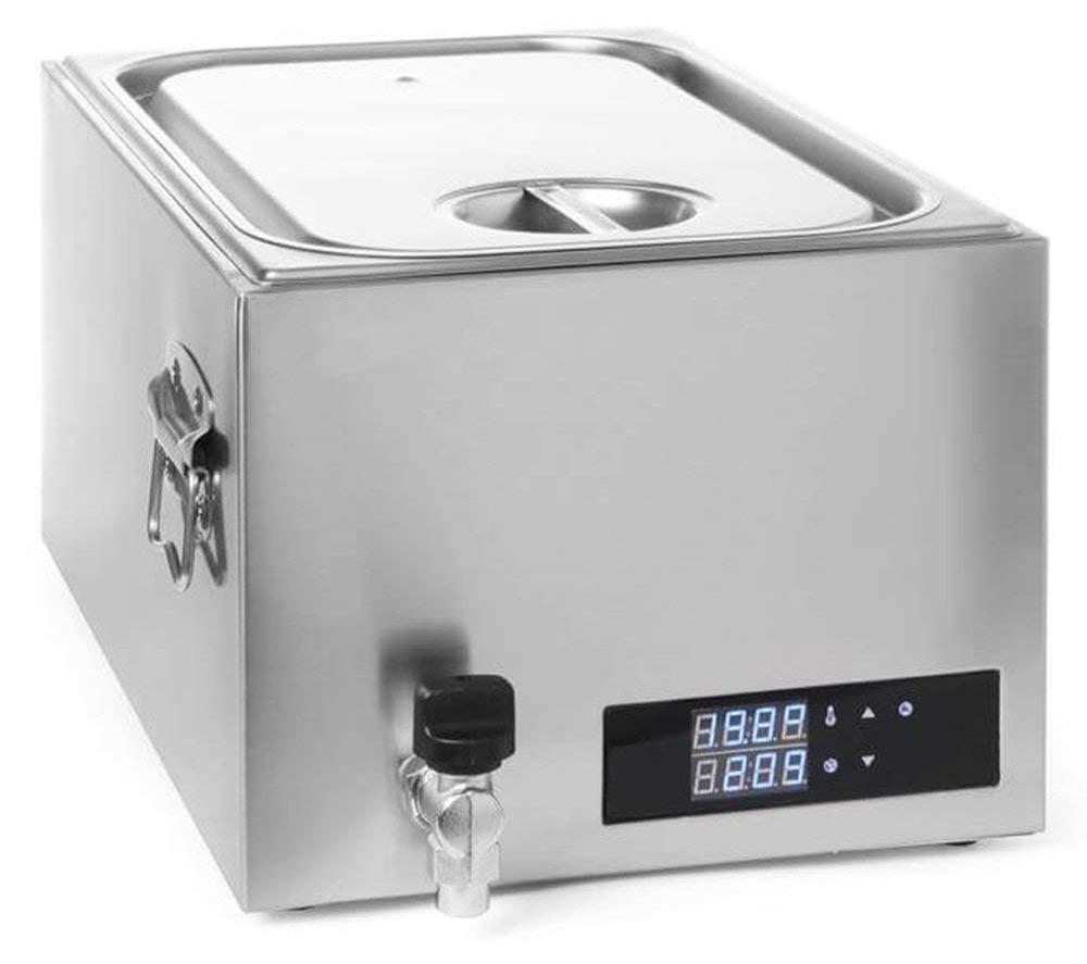 Kompaktes Wasserbad 28 L Edelstahl PID-Regler 600 W