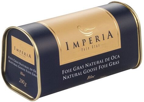 Imperia Foie gras de oca natural en bloc .