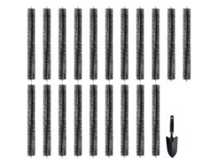 VEVOR Brosse de Protection de Gouttière 18,3 m x 110 mm Protège-gouttière Anti-feuilles 20PCS Fil Acier Galvanisé Robuste Protection de Feuilles de Gouttières de 12,7 cm pour Empêcher Débris d'Entrer