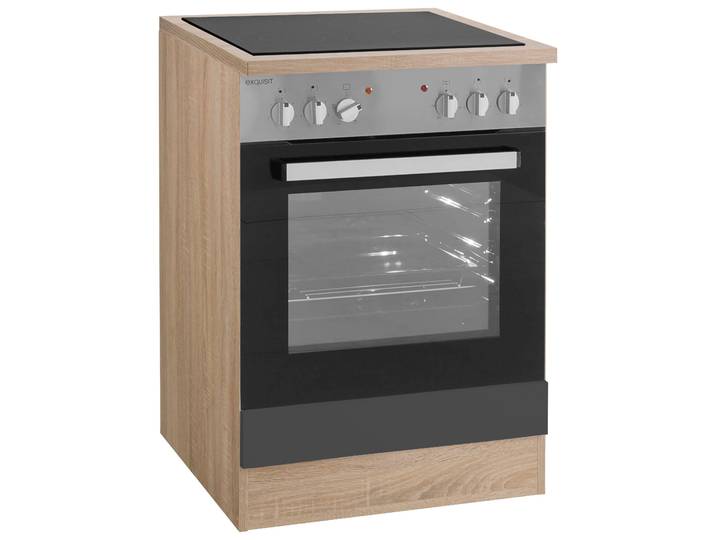 Herdumbauschrank OPTIFIT Kalmar , grau (anthrazit), B:60cm H:85cm T:60cm, Schränke, Herdumbauschrank