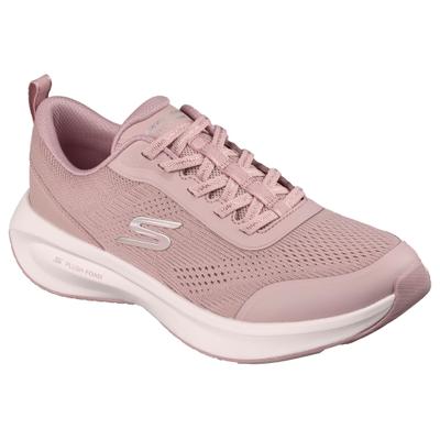 Sneaker SKECHERS "SKECHERS PLUSH FOAM", Damen, Gr. 43, Textil, rosa (mauve), Schuhe Sneaker, Freizeitschuh, Halbschuh mit weicher Innensohle, vegane Verarbeitung