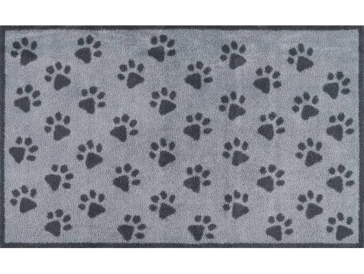 Teppich TURTLE MAT Paws Grey , grau, B:75cm H:9mm L:120cm, Baumwolle, Teppiche, Teppich
