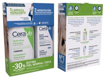 Cerave Pack Hydrating Cleanser Facial Lotion 236 ml+52 ml