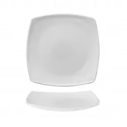 Eclissi B.nco Obstteller 17,6 x 17,6 cm, quadratisches Glas, Bormioli Rocco, 12 Stück