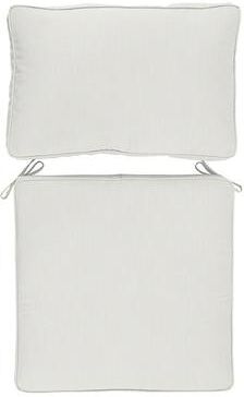 Replacement Seat and Back Cushion with Zipper - 26x42 - Fast Dry, Canvas White Sunbrella - Ballard Designs