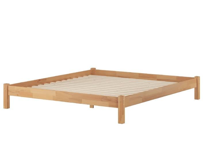 Ehebett Doppelbett Kingsize-Bett Buche Massiv 200 x 220 cm