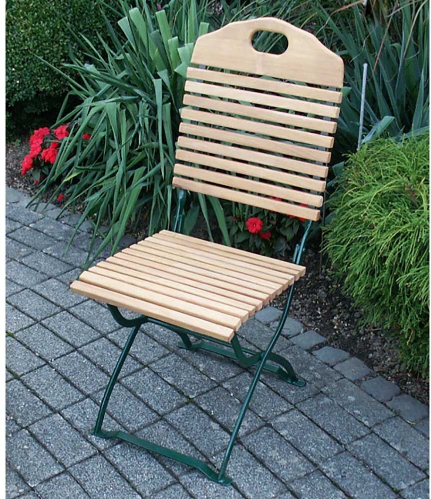 Pharao24.de Gartenstuhl aus Robinie massiv klappbar (2er Set)