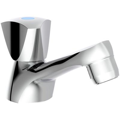 Waschtischarmatur SCHÜTTE "Carneo", grau (chrom), B:4,5cm H:7cm T:9,1cm, Messing, Armaturen, Kaltwasser, Chrom