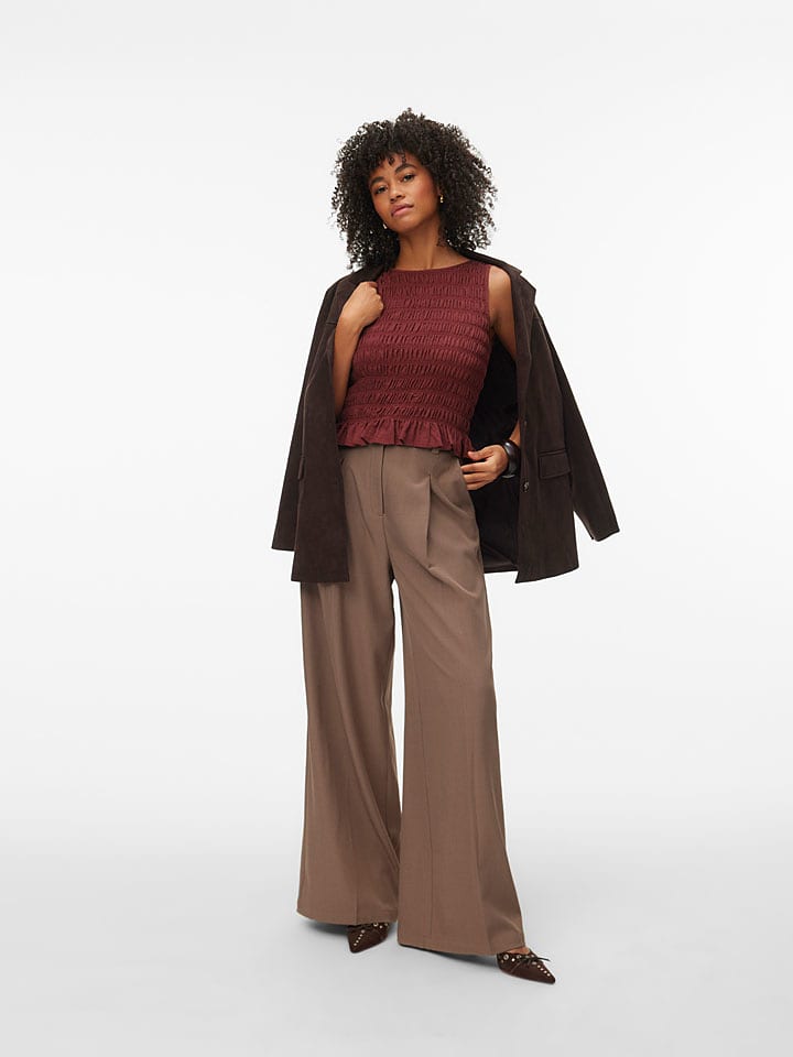Vero Moda Top in Bordeaux - M