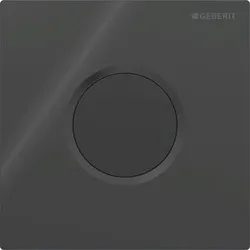 Geberit Typ 01 UR-Strg., rund, elektron. Sp. Netzbetrieb, schwarz glänzend