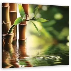 WANDBILD zen bambus