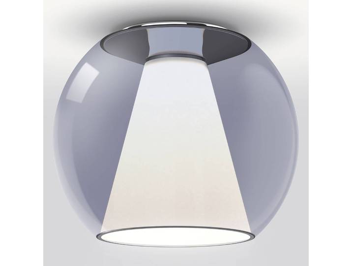 Serien Lighting Designer Deckenleuchte Draft M, dimmbar, blau, für Wohn- / Esszimmer, Glas, Modern